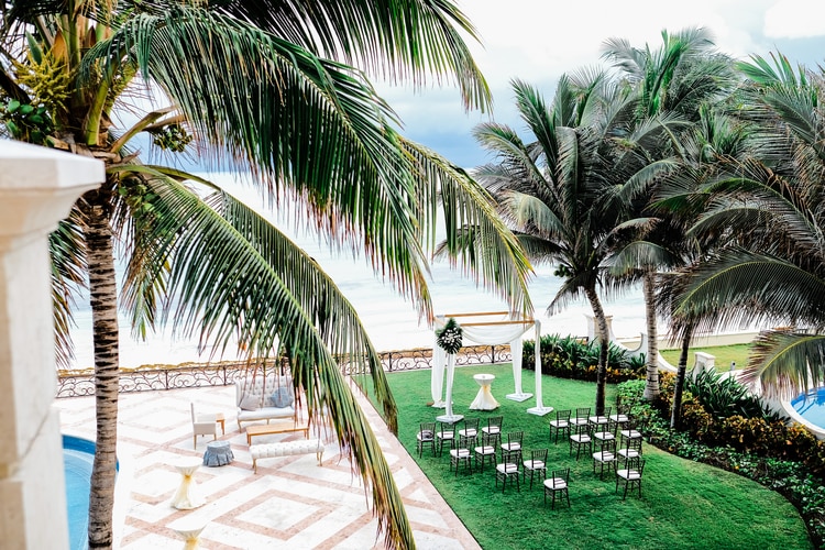 Private Oceanside destination wedding in riviera maya 175