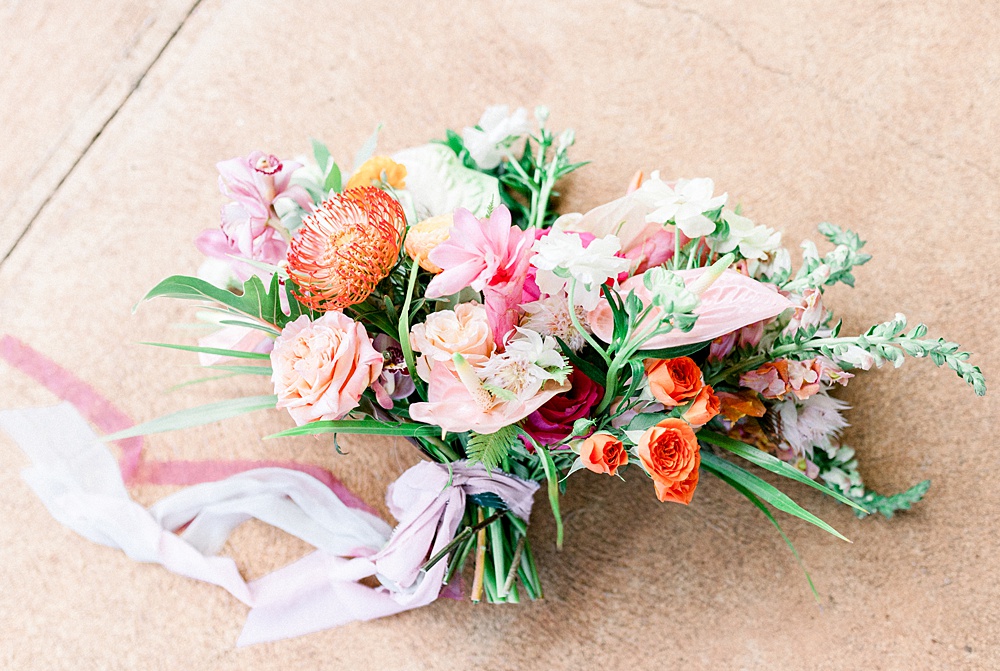 Romantic Tropical Wedding Bouquet