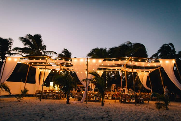 Destination wedding at the Akiin Beach Tulum