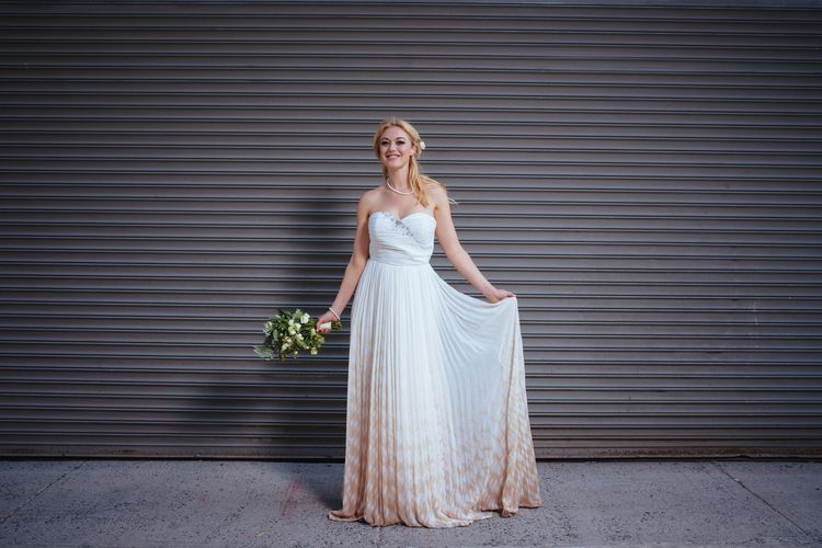 Wedding inspiration on the Brooklyn Bridge