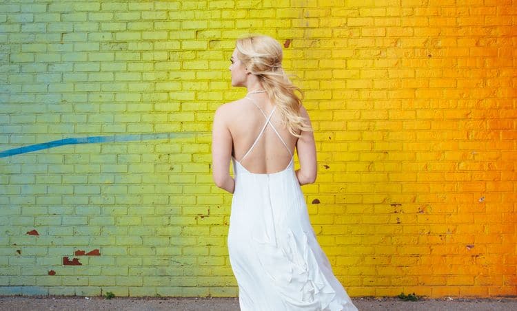 Wedding inspiration on the Brooklyn Bridge