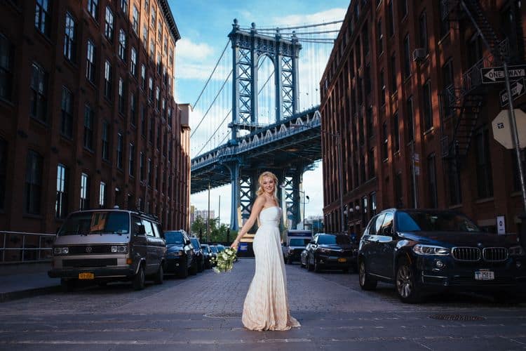 Wedding inspiration on the Brooklyn Bridge7
