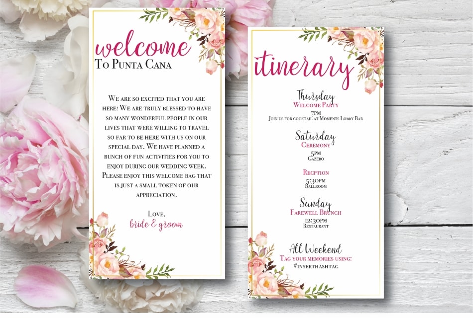 welcome packages for wedding guests