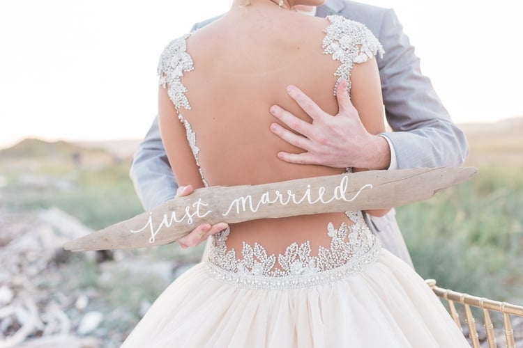 blush sunset wedding inspiration