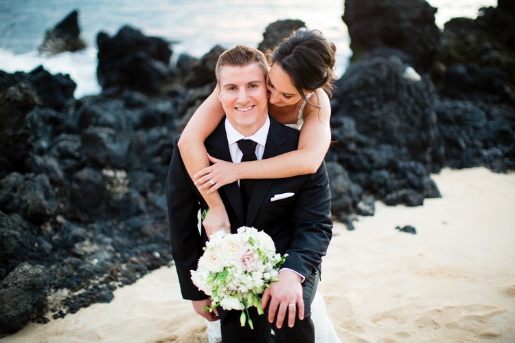 A Gorgeous White Orchid Beach House Wedding in Maui ...
