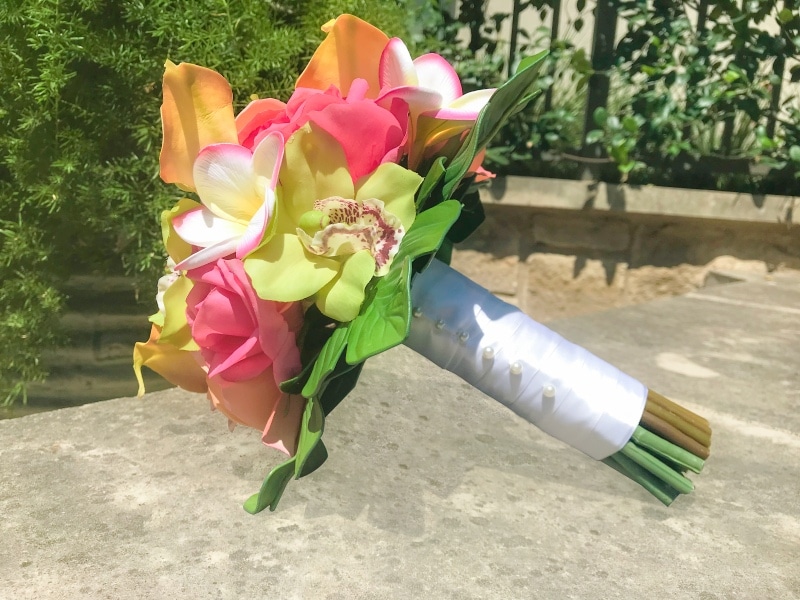 fake bridesmaid bouquets