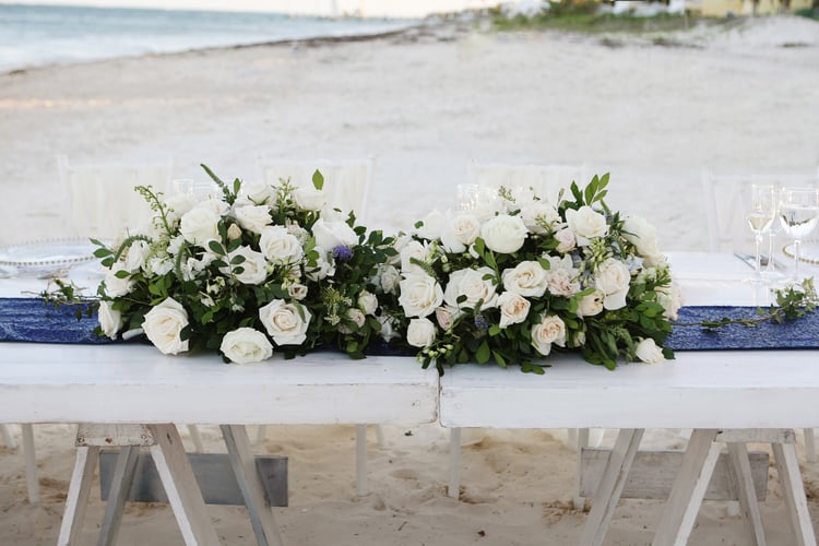 barefoot beach wedding in cancun 35