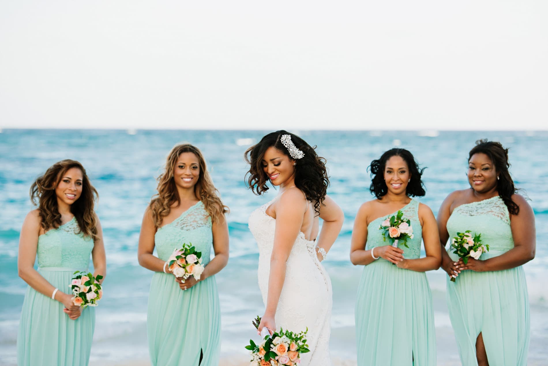 purple beach bridesmaid dresses