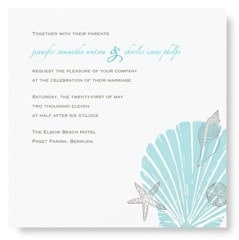 Beach Theme Wedding Invitations Destination Wedding Details