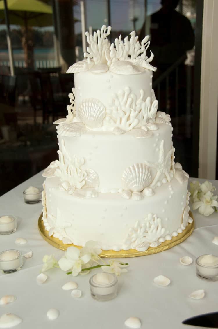 Beach Wedding Cake Ideas - Destination Wedding Details