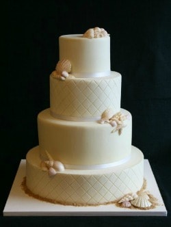 beach wedding cakes destination