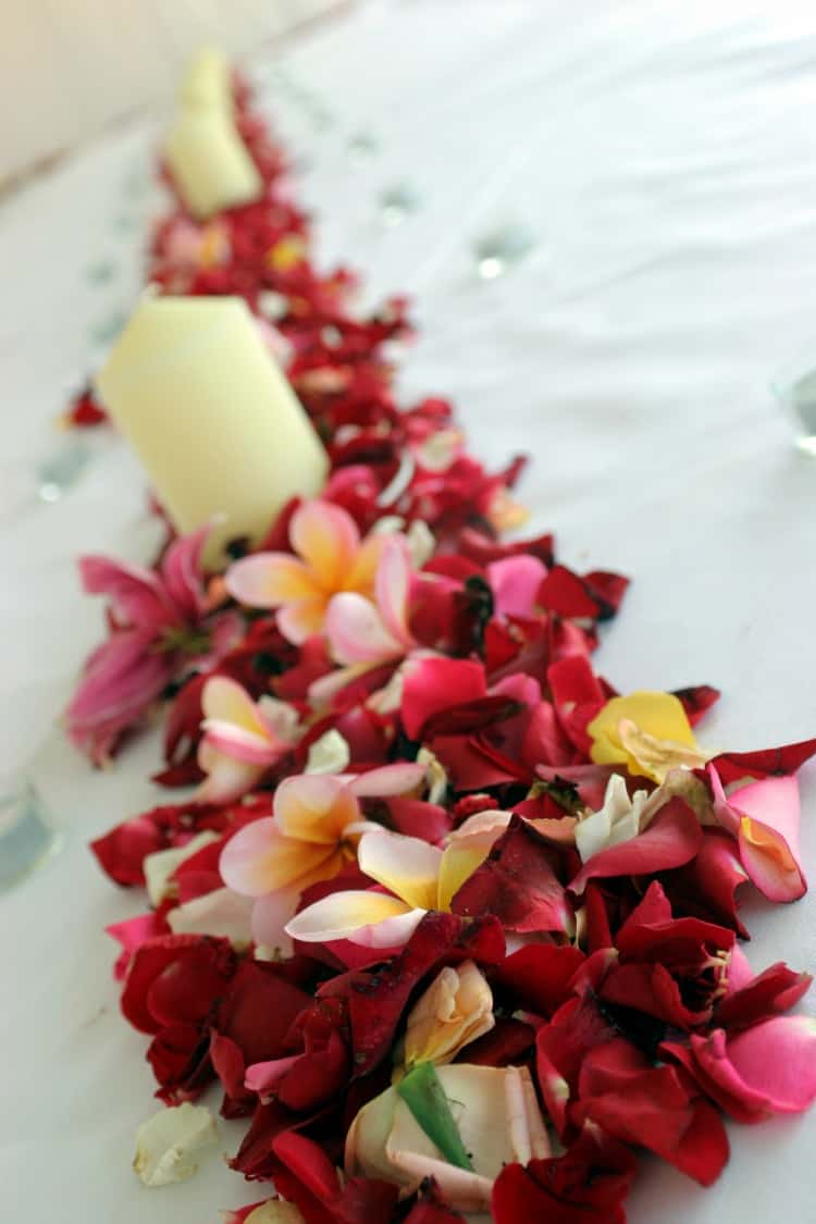 beach wedding centerpiece for long tables