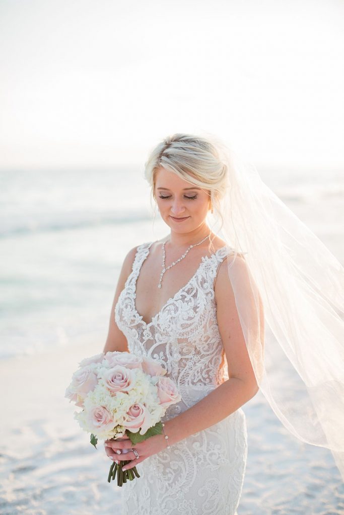 Beach Wedding Gowns Worn by 38 Real Brides - Destination Wedding Details