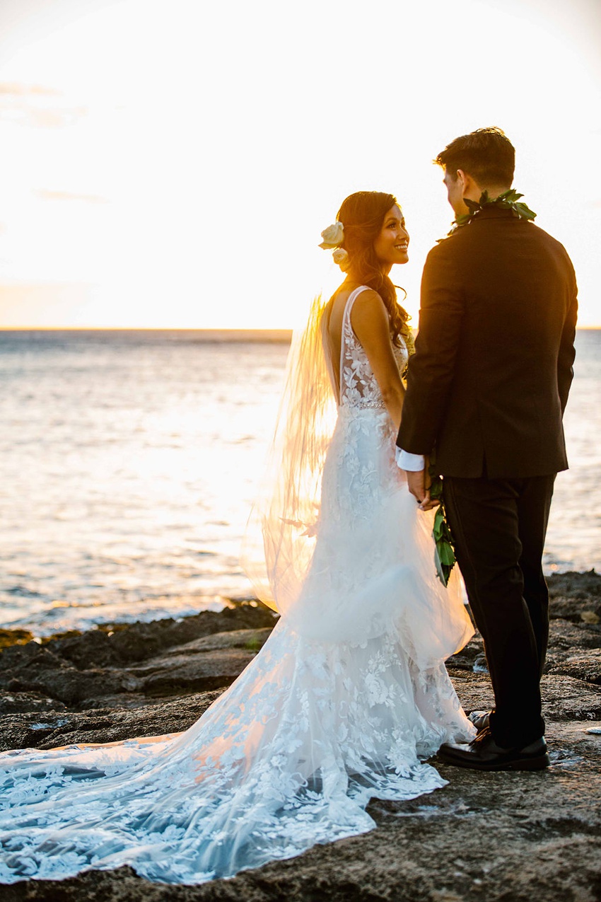 form fitting beach wedding gowns