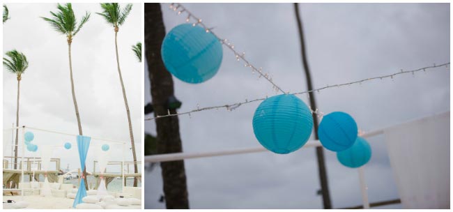 beach wedding paper lantern