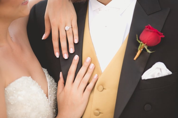 Beauty and the Beast themed wedding on the Beach