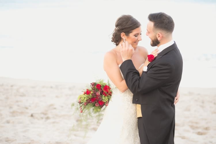 Beauty and the Beast themed wedding on the Beach