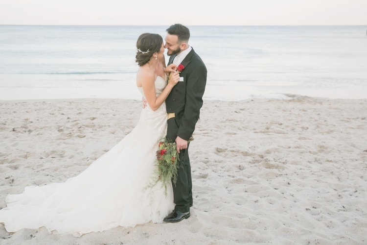 Beauty and the Beast themed wedding on the Beach