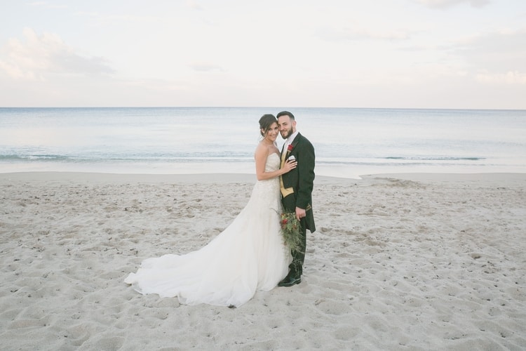 Beauty and the Beast themed wedding on the Beach