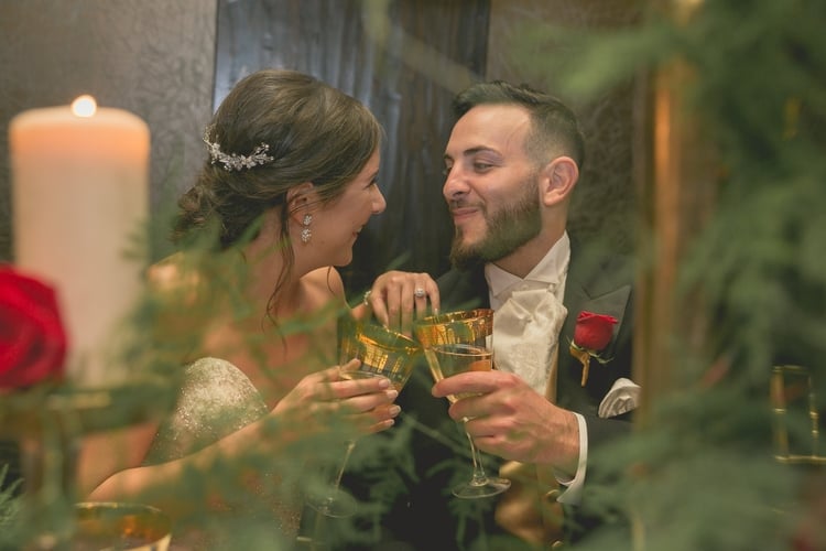 Beauty and the Beast themed wedding on the Beach