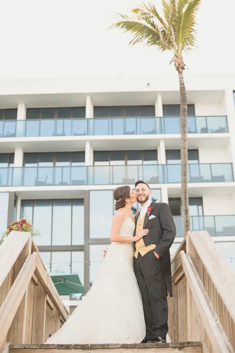 Beauty and the Beast themed wedding on the Beach