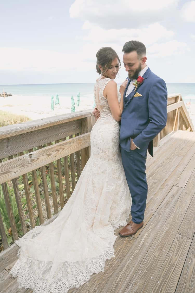 Beauty and the Beast themed wedding on the Beach