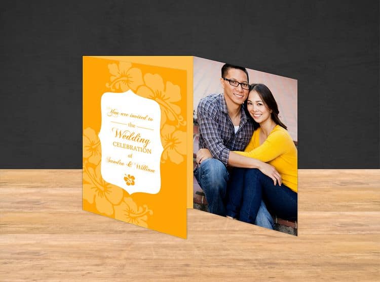 Tropical Trifold Destination Wedding Invitations Tropical Trifold Destination Wedding Invitations