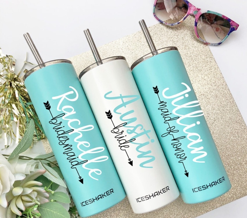 14 Destination Wedding Bridesmaid Gifts your Tribe will Love bridesmaid tumblers