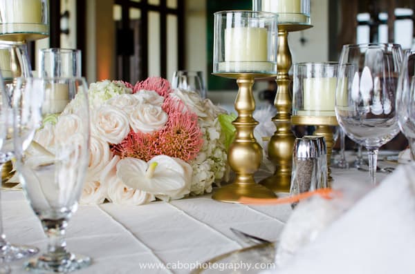 cabo del sol wedding centerpieces