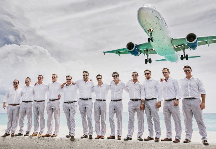 Beach groomsmen outfits sale