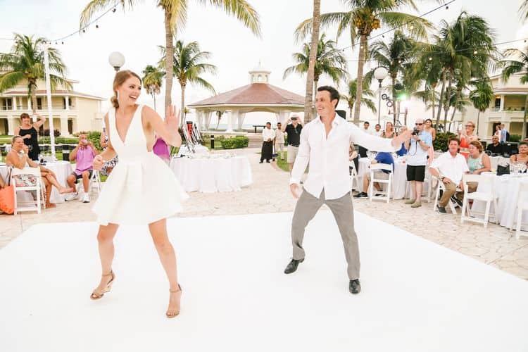 Fun choreographed wedding dance