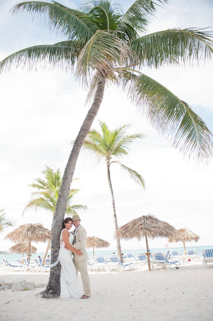 Beach wedding in the Bahamas