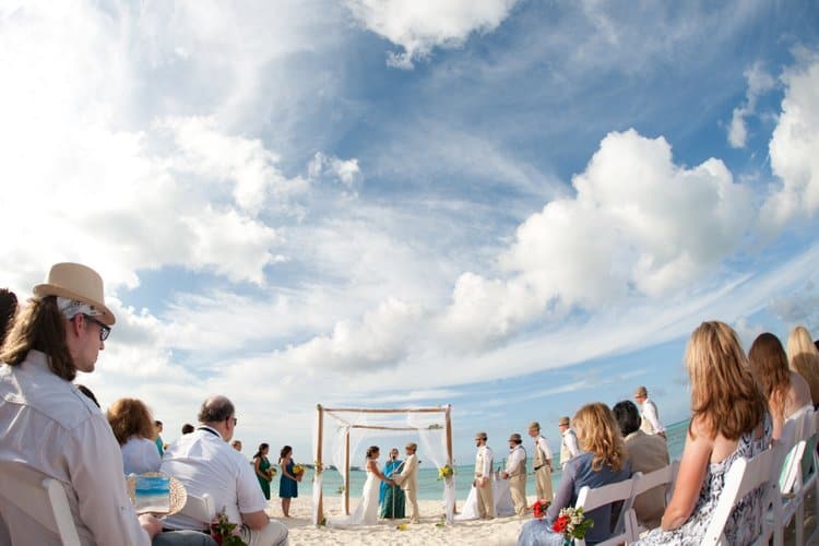 beach wedding in the Bahamas