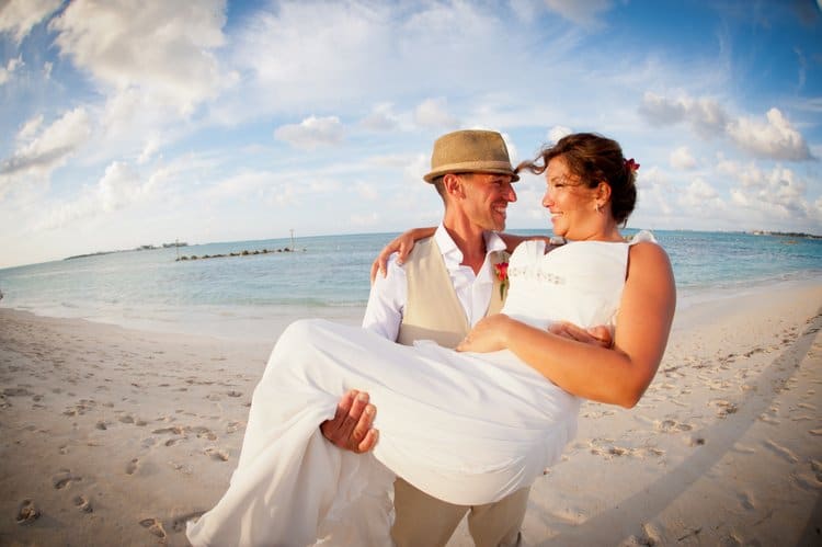 Bahamas beach wedding