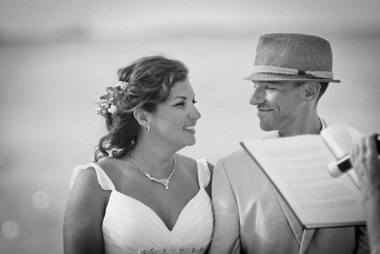 beach wedding in the Bahamas