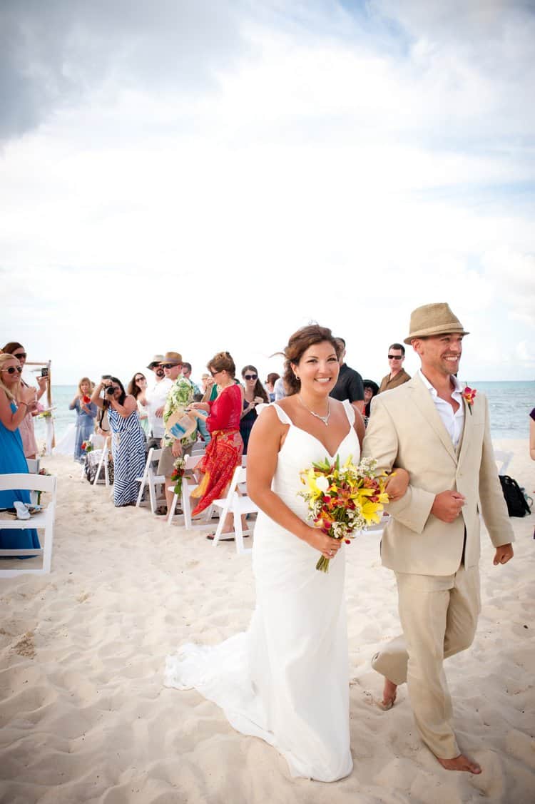 beach wedding in the Bahamas