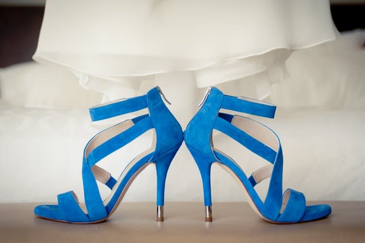 blue wedding shoes