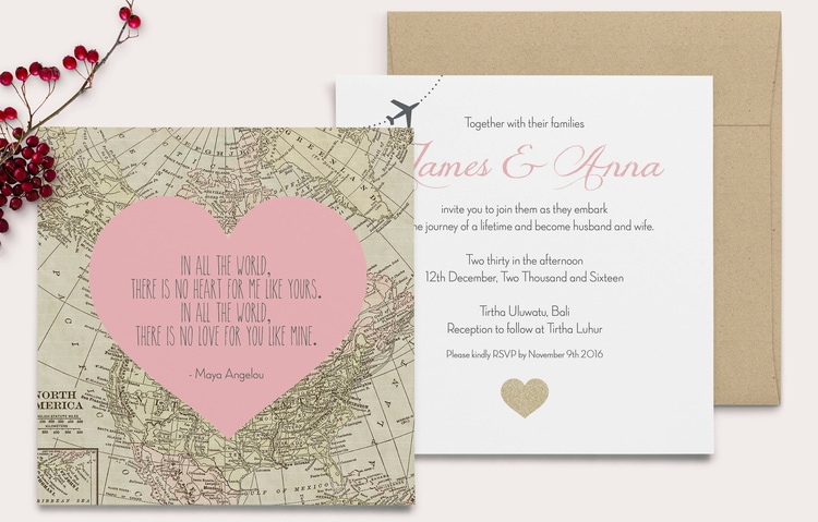 destination wedding invitation wording example