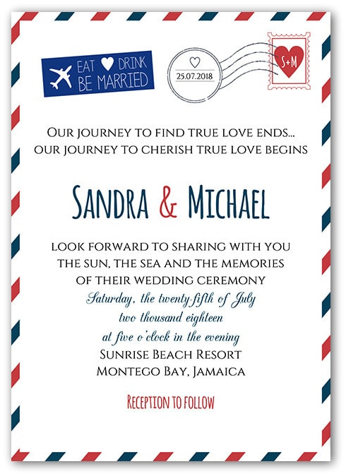 Destination Wedding Invitation Wording Etiquette And Examples