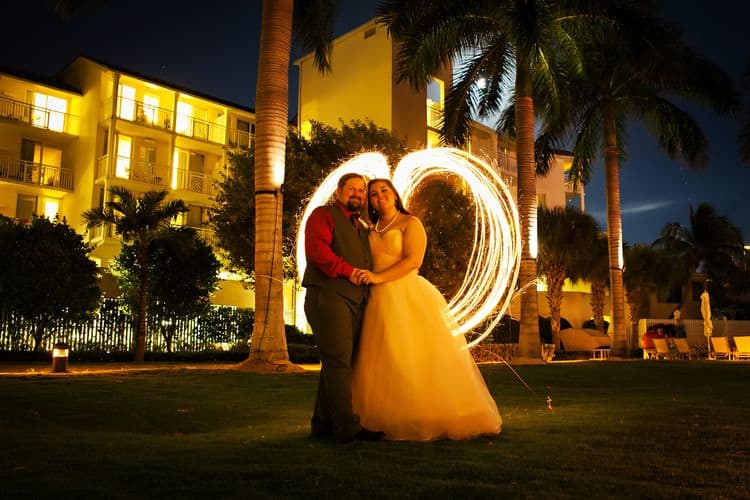 Tropical destination wedding in Key west