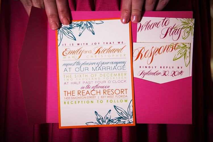 Tropical destination wedding in Key west