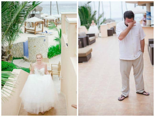 dominican republic wedding first look