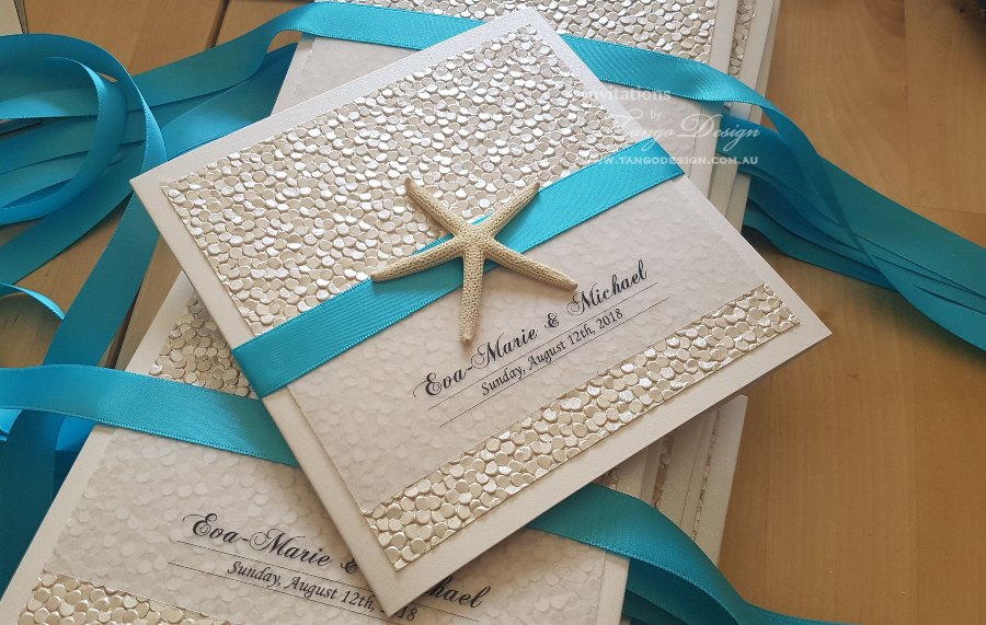 beach themed wedding invitations