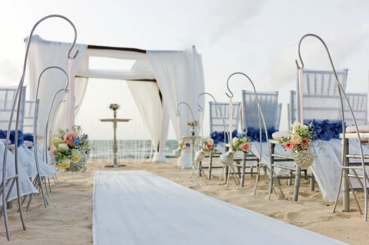 elegant destination beach wedding