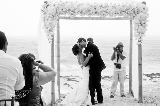 riviera maya wedding in rain