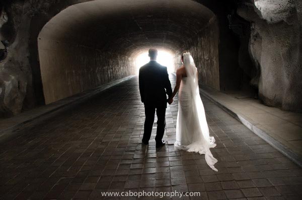 capella pedregal Cabo Wedding tunnel