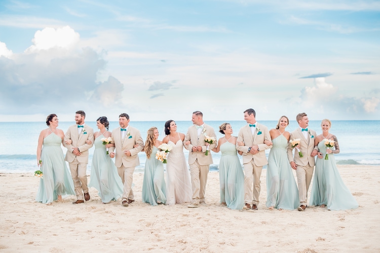 Romantic Mint Green Destination Wedding In Playa Del Carmen