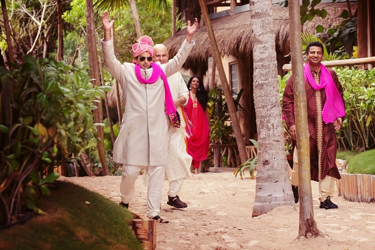 Indian Bohemian Destination Wedding in Tulum