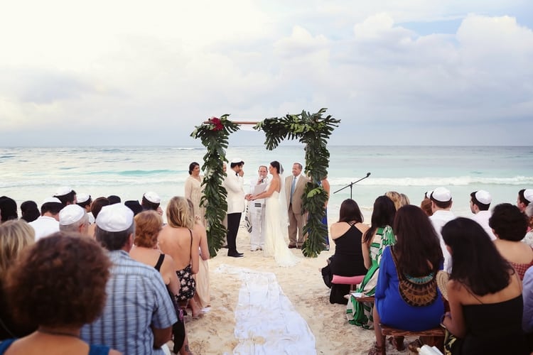 Hindu and Jewish Bohemian Destination Wedding in Tulum