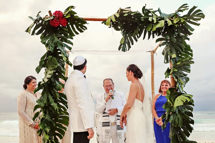 Jewish Bohemian Destination Wedding in Tulum